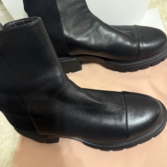 Stuart Weitzman 5050 SoHo Bootie Black Leather - Picture 7 of 7